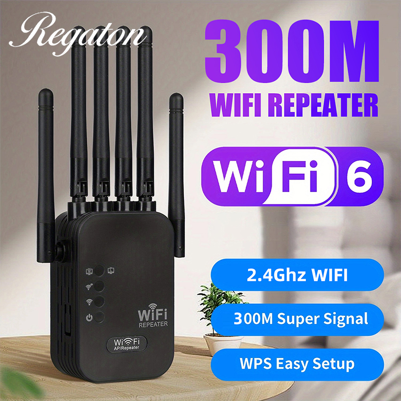 Wifi Range Extender - High Gain 300M WiFi Signal Booster