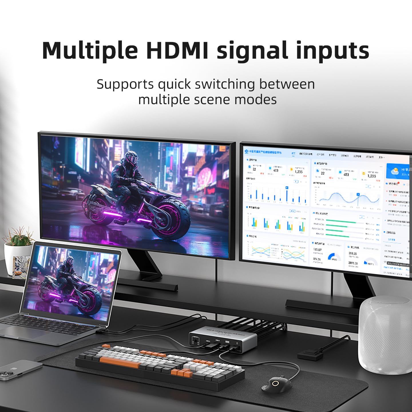 USB C HDMI DP KVM Switch 2 Mon - Kvm Switch Dual Monitor recension och pris