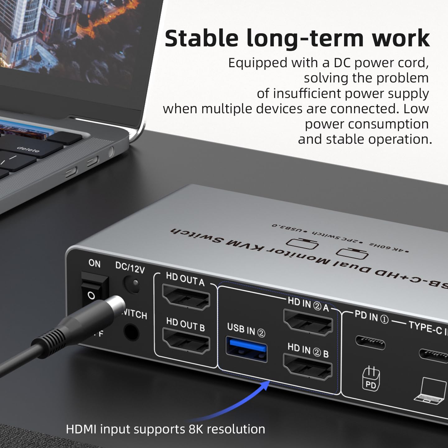 USB C HDMI DP KVM Switch 2 Mon - Kvm Switch Dual Monitor recension och pris