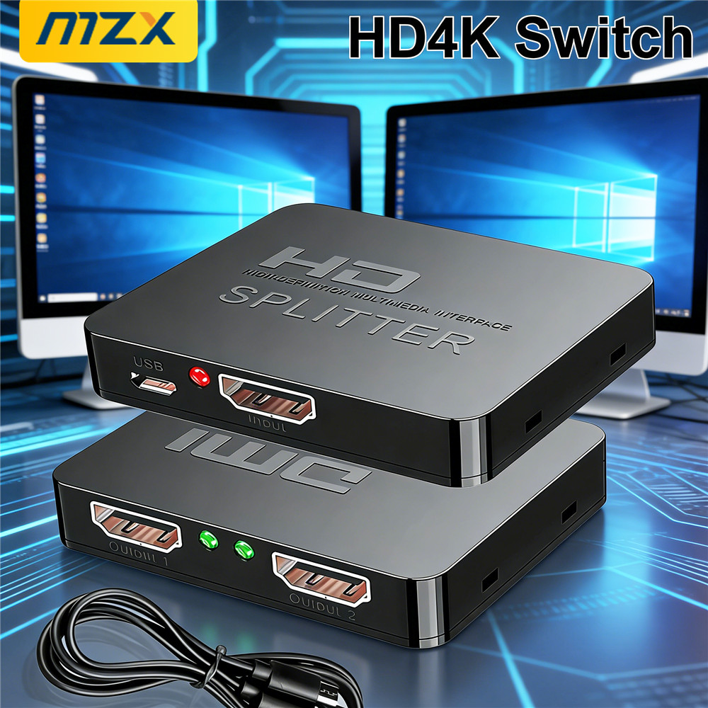1-in-2-Out 4K Switch Video HDM - Kvm Switch Dual Monitor recension och pris