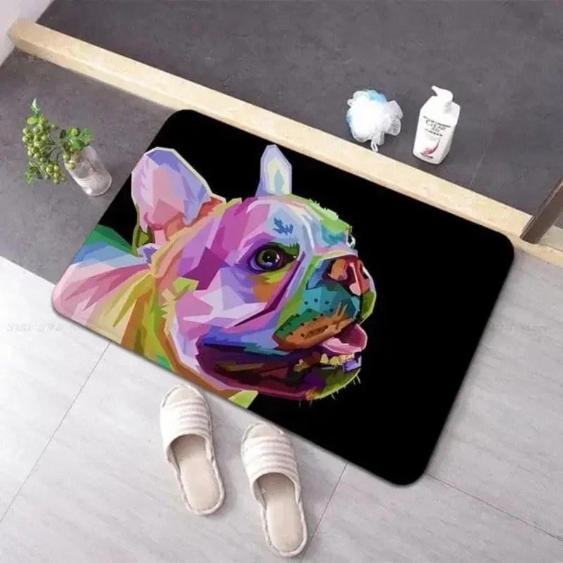 Abstract Topo Doormat Neon Blu - Office Print Tech recension och pris