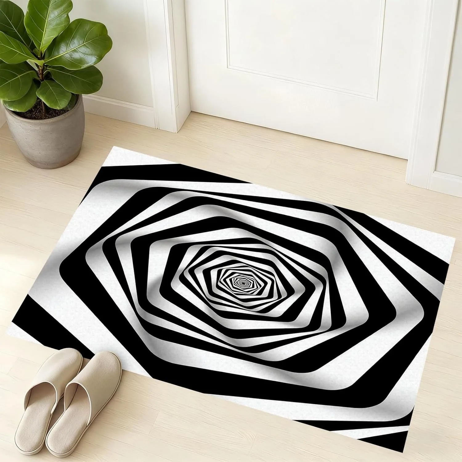Abstract Topo Doormat Neon Blu - Office Print Tech recension och pris