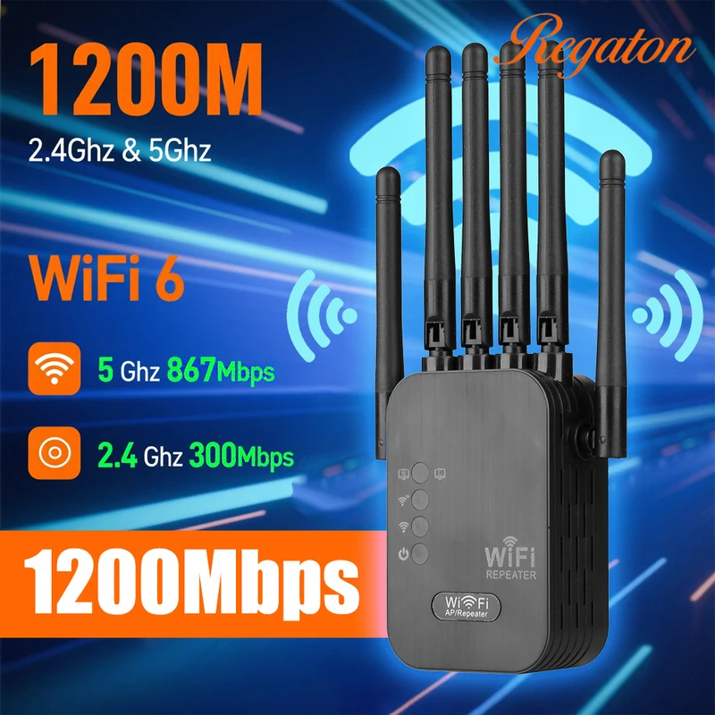 Wireless 5G WiFi Repeater 1200 - Wifi Range Extender recension och pris