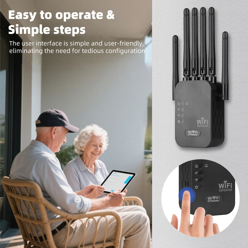 Wireless 5G WiFi Repeater 1200 - Wifi Range Extender recension och pris