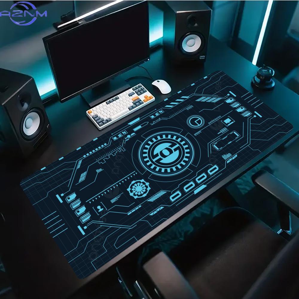 Dark Cyan Sci-Fi Circuit Exten - Office Print Tech recension och pris