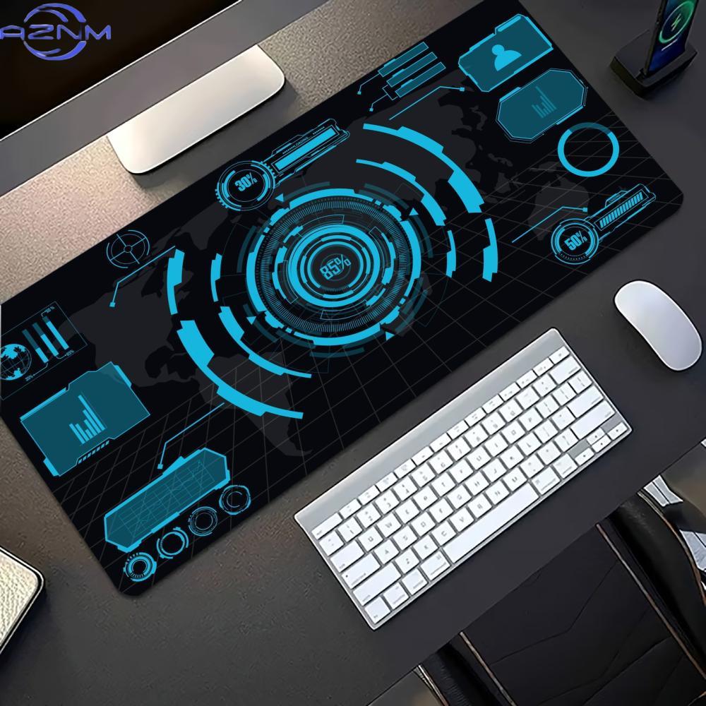 Dark Cyan Sci-Fi Circuit Exten - Office Print Tech recension och pris