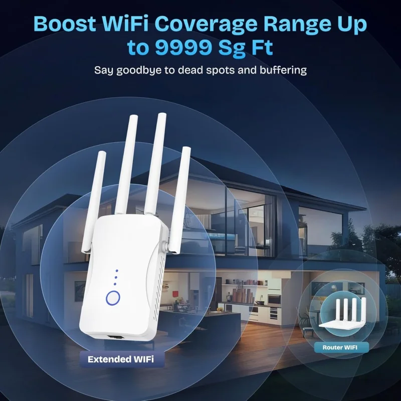2.4G/5GHz Dual Band WiFi Repea - Wifi Range Extender recension och pris