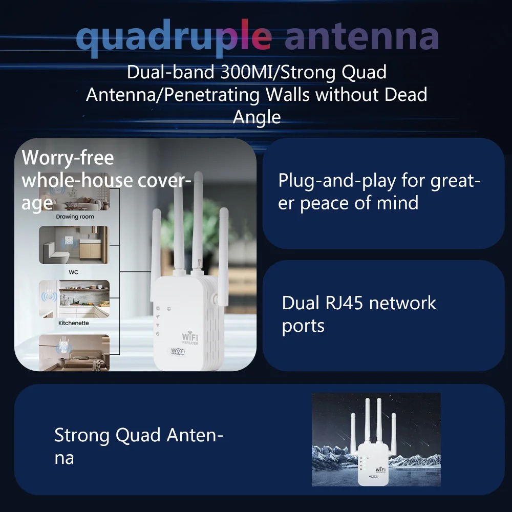 300Mbps Wireless WiFi Repeater - Wifi Range Extender recension och pris