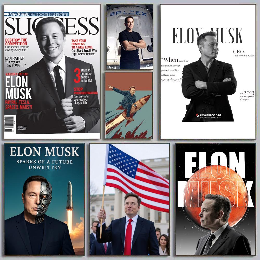 Elon Musk Dogefather Tech Visi - Office Print Tech recension och pris