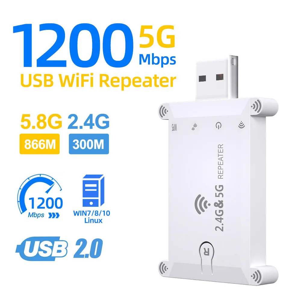 WiFi FIY 2.4g/5g Usb Wifi Repe - Wifi Range Extender recension och pris